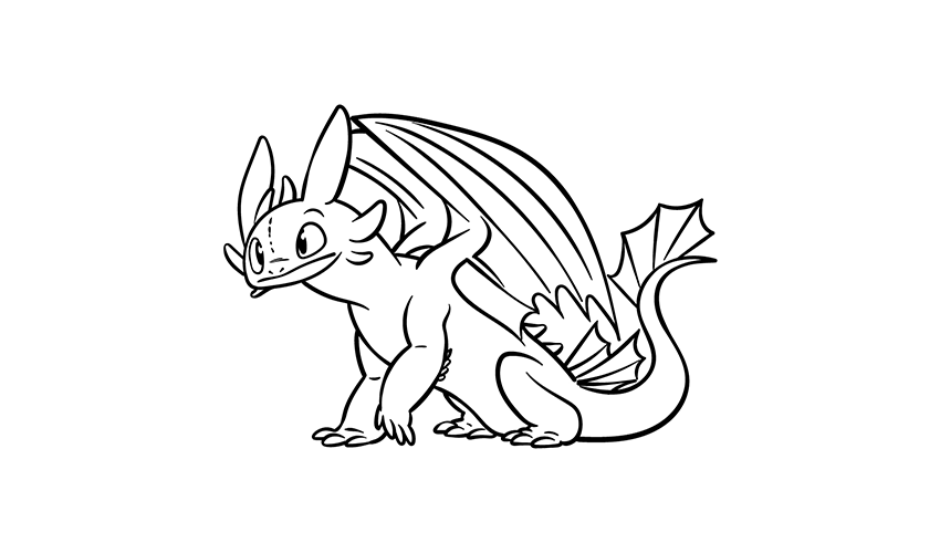 How to train your dragon coloring pages